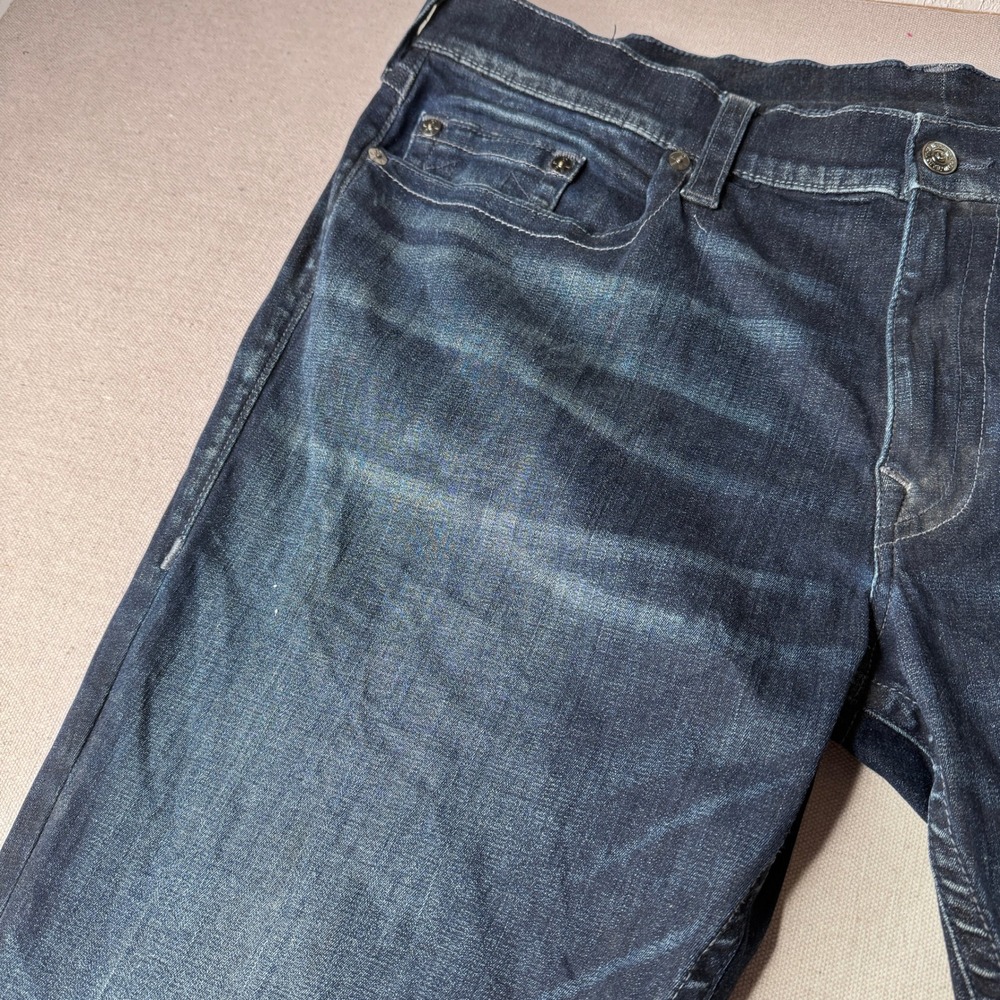 True Religion Geno Relaxed Slim Jeans 44 Blue Wash Men's Denim Y2K Streetwear